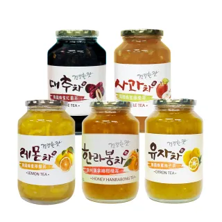 【韓國柚和美】傳統水果茶1kgx3罐任選(柚子茶/檸檬茶/柑橘茶)
