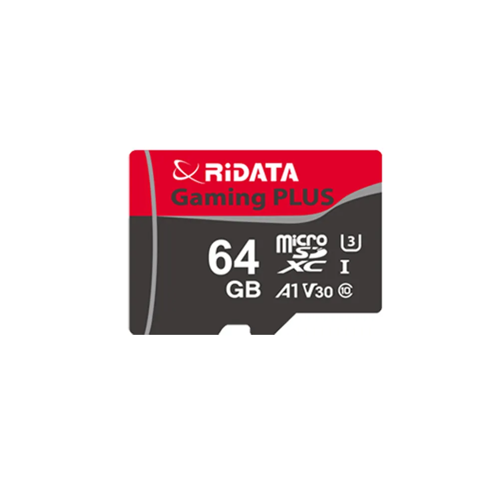 【RiDATA 錸德】Gaming card Micro SDXC UHS-I U3_V30_A1 64GB 記憶卡