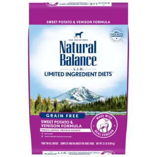 【Natural Balance】LID低敏無穀地瓜鹿肉成犬配方-22磅(WDJ首選推薦 單一肉源 狗飼料)