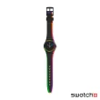 【SWATCH】Gent 原創系列RED SHORE紅色幻象 手錶 瑞士錶 錶(34mm)
