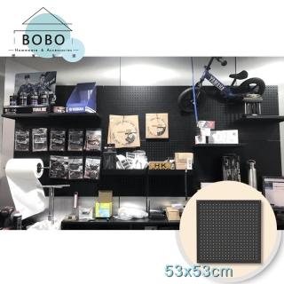 【撥撥的架子】2入組 臺灣五金工具層架洞洞板 壁掛式牆面安裝鐵製洞洞板面牆置物架(洞洞板*2+10cm掛勾*20)