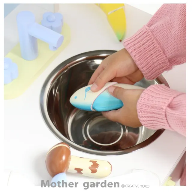 【Mother garden】廚具-10件工具組 藍