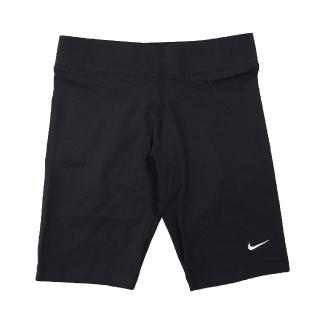 【NIKE 耐吉】短褲 Essential Bike Shorts 女 NSW 運動休閒 單車褲 歐美辣妹 黑 白(CZ8527-010)