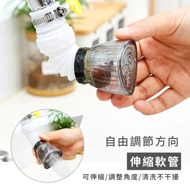 360度旋轉水龍頭延伸器(萬向水龍頭 水龍頭轉接頭 起泡器 節水器 淨水器  防濺水 過濾器 濾水器)
