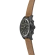 【TIMEX】X TODD SNYDER 刻劃時代計時皮帶腕錶-黑X褐(TW2R13100)
