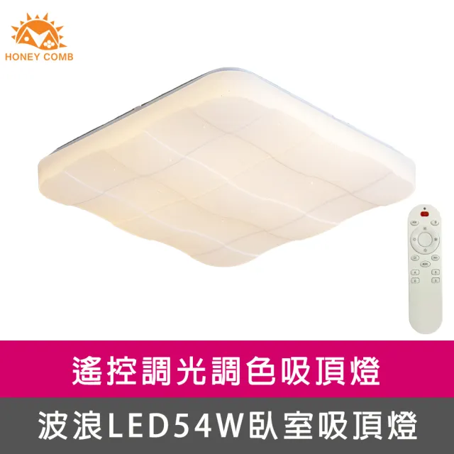 幾何方格的現代光影美學！Honey Comb V2071C54 54W 方型格狀遙控調光調色吸頂燈深度評測與選購指南