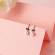 【蘇菲亞珠寶】14K玫瑰金 純淨喜悅 珍珠耳環