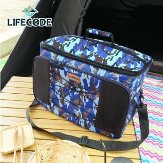 【LIFECODE】藍迷彩保冰袋/保溫袋/保冷袋(35L)