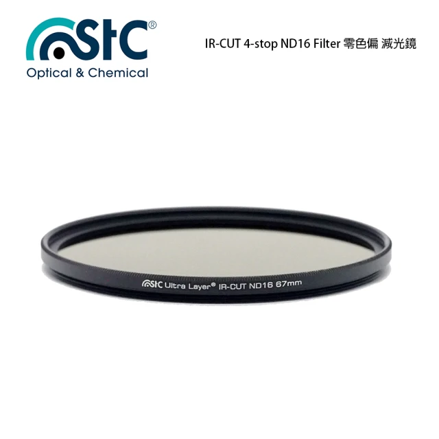 【STC】IR-CUT 4-stop ND16 Filter(77mm 零色偏ND16減光鏡)