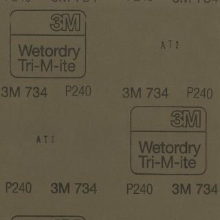 【臺灣敏愛】3M高耐磨乾濕雙用砂紙-240號-5張(蝶古巴特拼貼)