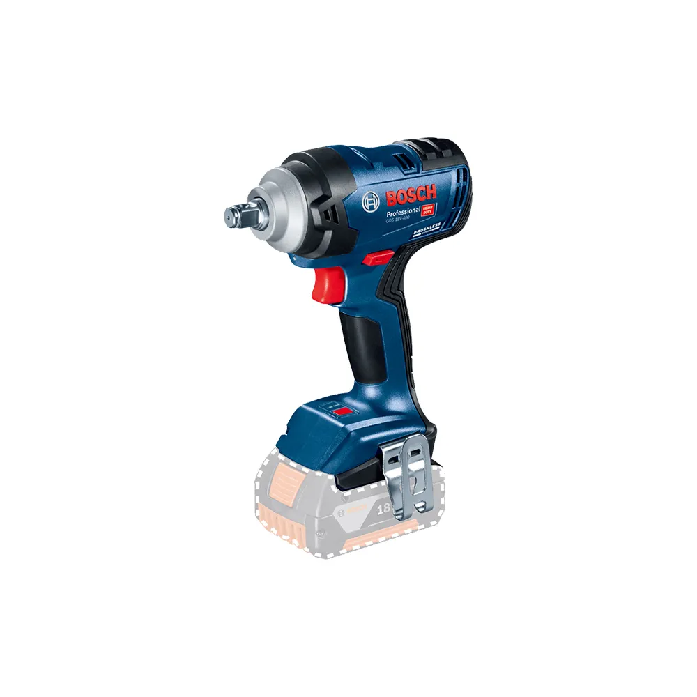 【BOSCH 博世】18V 免碳刷衝擊板手 GDS 18V-400 (4.0Ah x 1)