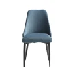 【FL 滿屋生活】2入-FL 簡約時尚絨布餐椅-藍(實木餐椅/高背餐椅/布餐椅/人氣三色/2入一組/新品上市)