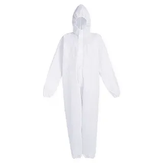 【森活館】防疫首選連身型連帽式防護隔離衣-5入(有效隔離飛沫、粉塵/連身型+連帽/鬆緊帶設計/適用各種體型)