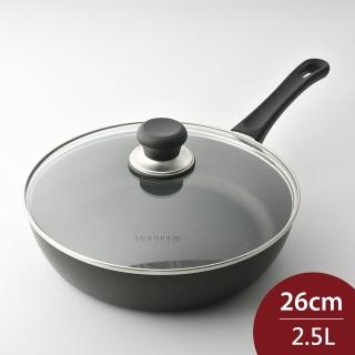 【SCANPAN】CLASSIC 不沾平底深鍋 {含蓋} 26cm 不沾鍋 平底鍋 炒鍋(平輸品)