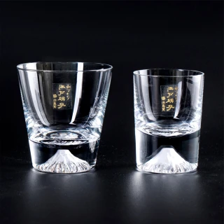 【田島硝子】富士山杯 迷你經典款+經典款 威士忌杯+冷酒杯2入組(TG20-015-MR+TG20-015-CS)