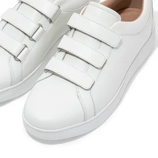 【FitFlop】RALLY QUICK STICK FASTENING LEATHER SNEAKERS 運動風休閒鞋-女(都會白)