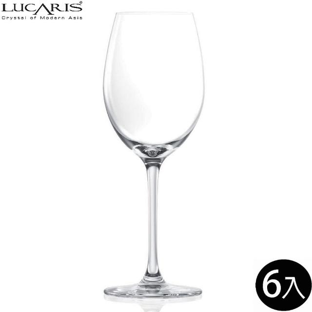 【LUCARIS】無鉛水晶白酒杯 355cc 夏多內 6入組 曼谷系列(白酒杯)