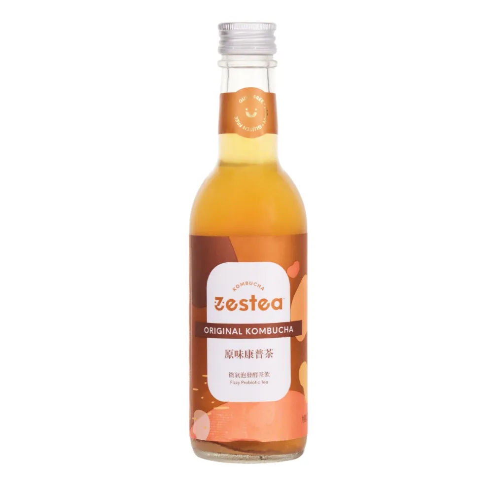 【Zestea Kombucha】原味康普茶 300ML*12瓶(無添加、富含益生菌)