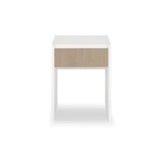 【輕品巧室-綠的傢俱集團】積木系列泥橡抽屜-簡約小邊桌(床頭櫃/收納桌/F1級歐洲系統板材)