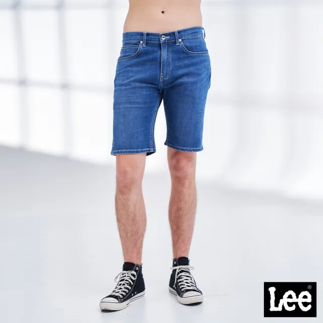 【Lee】出清品-男裝 牛仔短褲 / 涼感 902 薄款涼感 中藍洗水 / Cool Breeze 系列(LL210100BRX)
