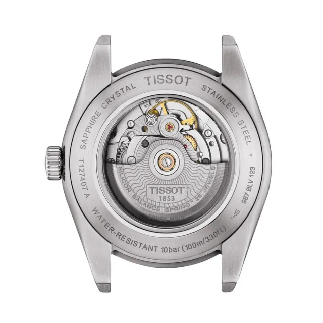 【TISSOT 天梭 官方授權】GENTLEMAN紳士系列 機械腕錶 / 40mm 送禮推薦 禮物(T1274071104100)