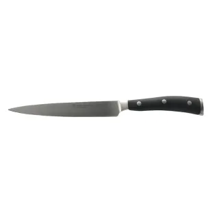 【WUSTHOF 三叉】三叉牌 Classic Ikon 料理刀 雕刻刀 廚師刀 16cm 黑柄 新版 盒裝(平輸品)