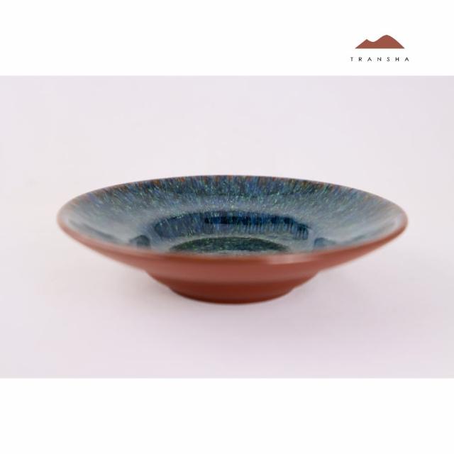 唐泉茗茶 紫砂琺瑯盤 多彩 02 紫砂與琺瑯結合獨一無二技術 茶盤 點心盤