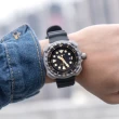 【CITIZEN 星辰】PROMASTER 潛水悍將光動能橡膠潛水腕錶/黑x銀框(BN0220-16E)