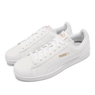 【PUMA】休閒鞋 Up 復古 基本款 男鞋 女鞋 皮革鞋面 金標 穿搭 百搭 白 金(372605-07)