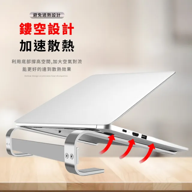 穩固加厚筆記型電腦散熱支架(筆電支架 散熱架 筆電架 增高架 平板架 電腦架 散熱器 散熱墊 防滑架)