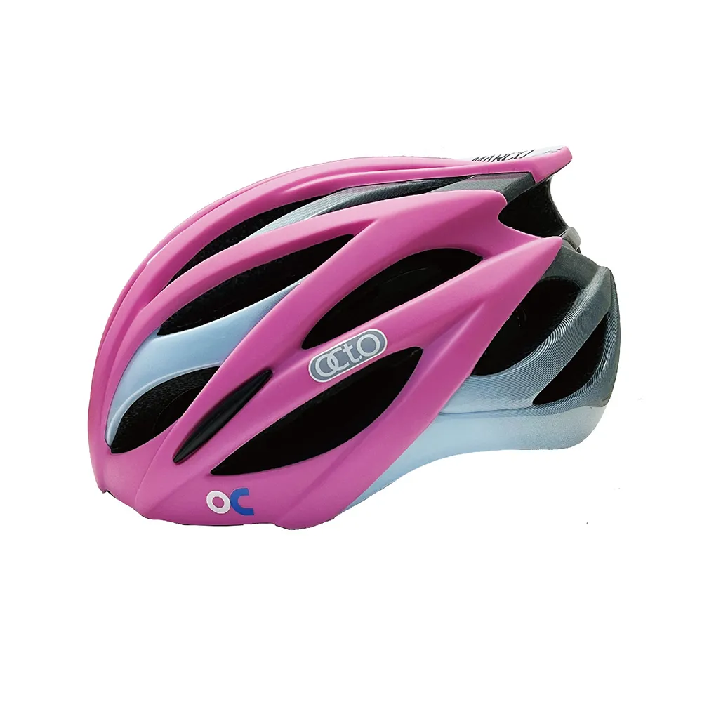 【OCTO】義大利 MARCO 517透氣輕量安全帽 灰粉(防護/安全帽/單車/自行車)