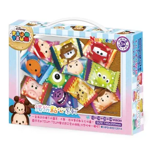 【HUNDRED PICTURES 百耘圖】Disney Tsum Tsum兒童益智4 in 1 進階拼圖手提盒繽紛點心系列(迪士尼)