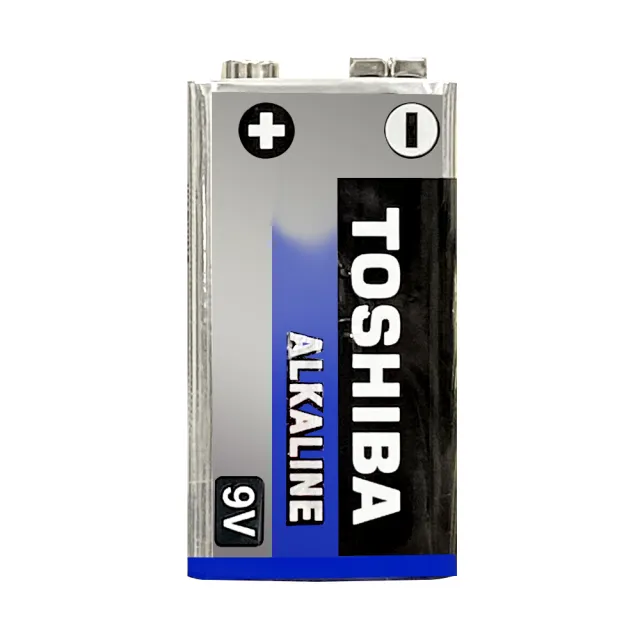 【TOSHIBA 東芝】9V 鹼性電池 12入(9V ALKALINE)