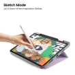 【tomtoc】iPad air 10.9吋 多角度折疊平板保護套 紫(平板保護套)