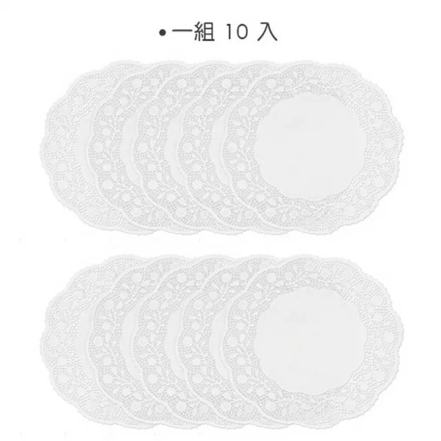 【IBILI】蕾絲花邊蛋糕紙墊10入 圓26cm(烘焙紙墊 花墊紙)