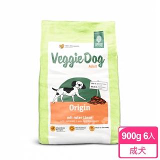 【Green Petfood 德國綠自然】機能素食 紅扁豆 無穀低敏成犬飼料 900g 6包(狗飼料 乾糧 綠色食品)