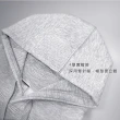 【HODARLA】男女厚暖連帽長袖上衣-保暖 刷毛 連帽T恤 多色 素T 麻灰(3165202)
