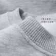 【HODARLA】男女厚暖大學長袖T恤-保暖 刷毛 上衣 多色 素T 麻灰(3165103)