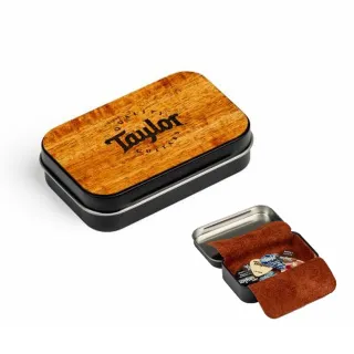 【Taylor】TLOP-2601 黑色彈片鐵盒 KOA蓋 內附9片PICK(吉他彈片)