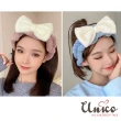 【UNICO】韓國款可愛多色波浪邊敷面膜洗臉髮帶(聖誕/髮飾)