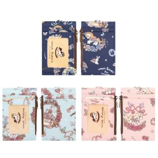 【uma hana】絢麗馬車直拉式頸掛側拉防水證件拉拉卡套-2入組(悠遊卡套/零錢包/證件套/防水包)