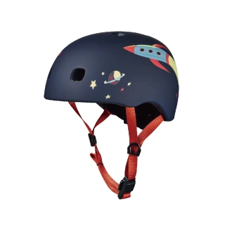【Micro】消光火箭安全帽/運動用頭盔(自行車、滑板車用、帶發光警示燈)