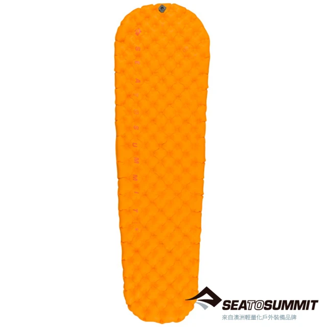 【SEA TO SUMMIT】超輕量系列睡墊-加強版-L 橘(含充氣袋維修貼枕貼/登山/露營)
