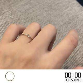 【00:00】韓國設計極簡百搭復古單結造型戒指(極簡戒指 單結戒指)