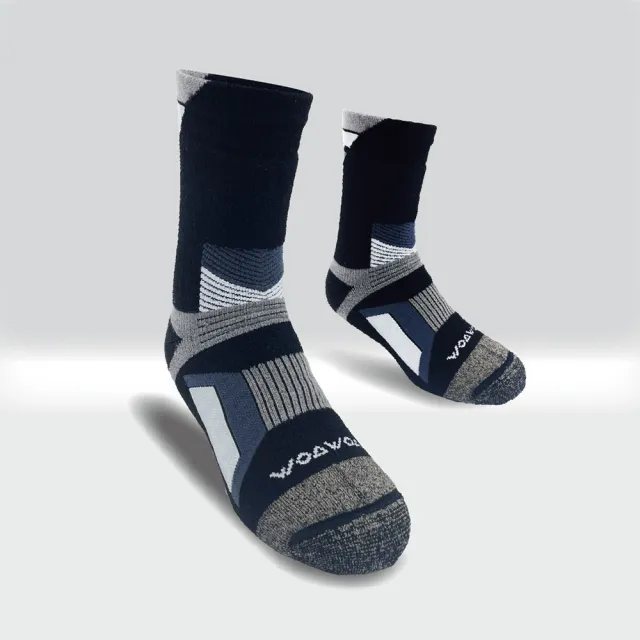 【WOAWOA】銀纖維羊毛登山襪-高筒(美麗諾羊毛 100%羊毛紗線 羊毛襪 登山襪 保暖襪 除臭襪 9721073)
