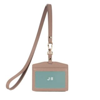 【J II】卡套-米洛牛皮雙卡橫式證件套-2302-15-藕膚色(證件套)