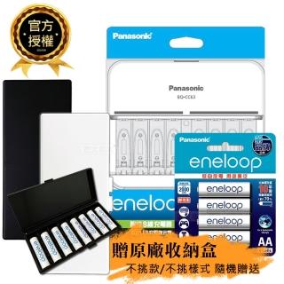 【Panasonic 國際牌】BQ-CC63智控8槽電池充電器+eneloop 標準款 鎳氫充電電池(3號4入充電組)