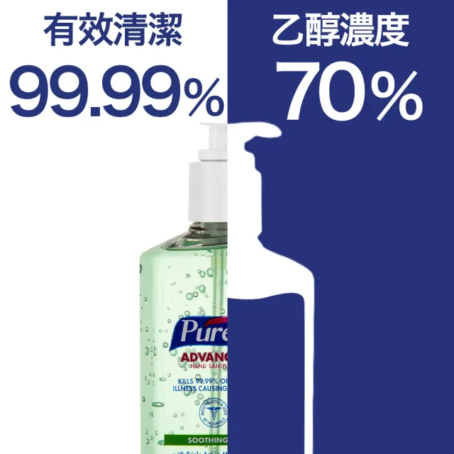 【Purell 普瑞來】蘆薈乾洗手凝露 354ml/瓶 3入組(美國第一名品牌&醫院指定使用)