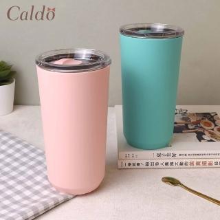 【Caldo 卡朵生活】隨手外帶304不鏽鋼附蓋保溫杯 500ml(保溫瓶)