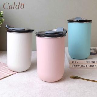 【Caldo 卡朵生活】手感隨身304不鏽鋼附蓋保溫杯 350ml(保溫瓶)